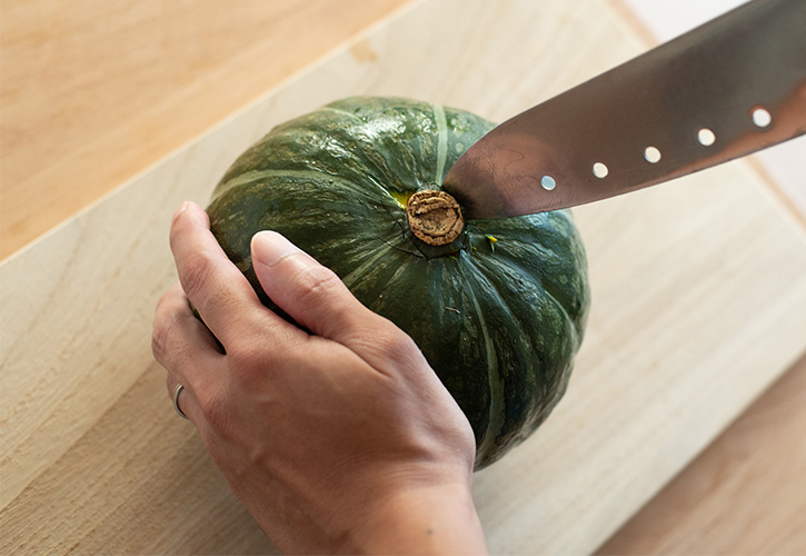 かぼちゃの切り方