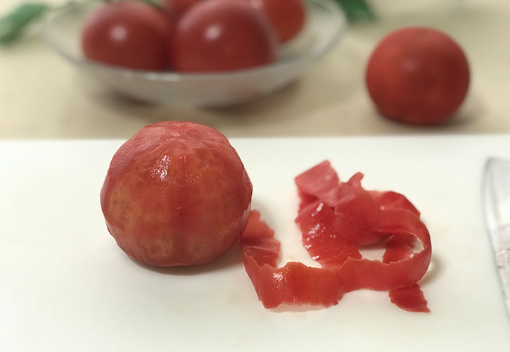簡単 トマトの皮むき