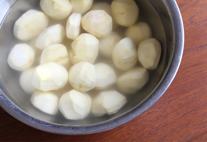 栗のあく抜き