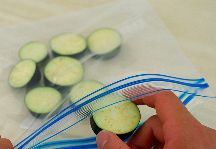 ナスの冷凍保存