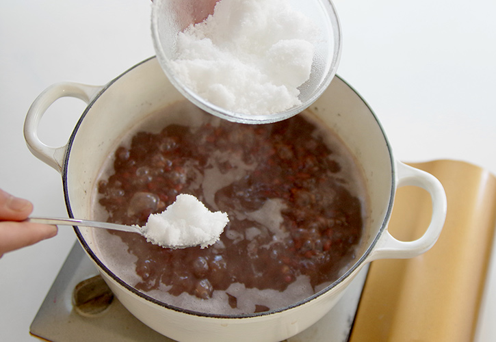 白玉でおしるこ