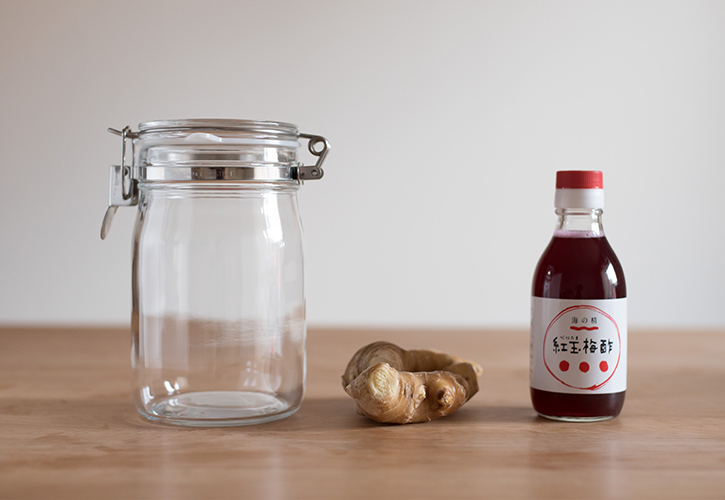 紅生姜を作る材料