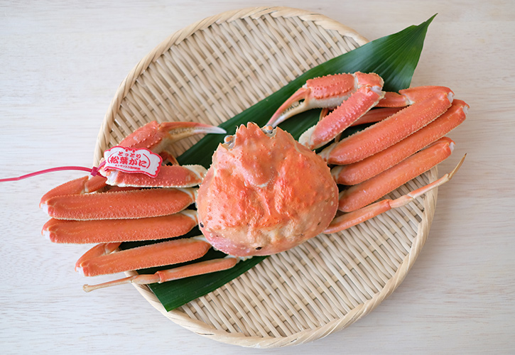 松葉ガニ盆ザル