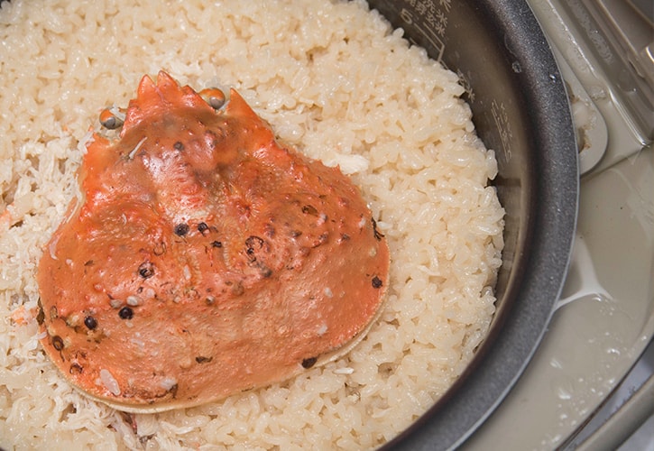 カニの炊き込みご飯