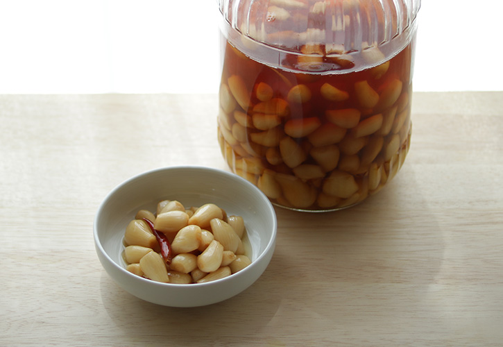 らっきょう甘酢を使ったポテトサラダ