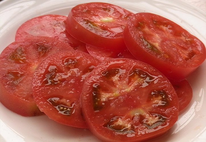 トマトのスライス