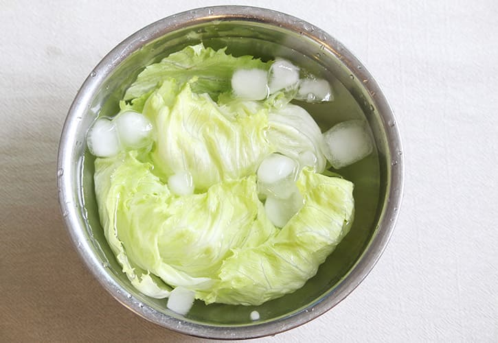 レタス氷水