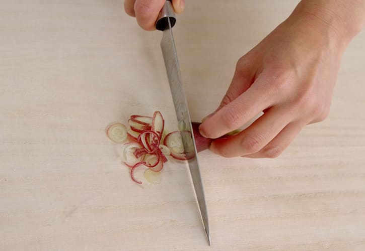 みょうが輪切り