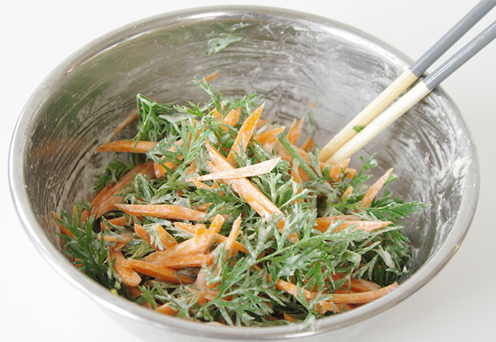 ボウルに入れる