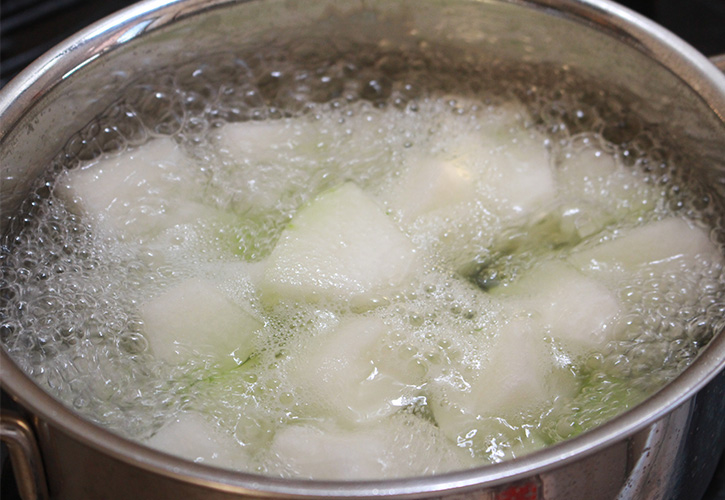 冬瓜下茹で