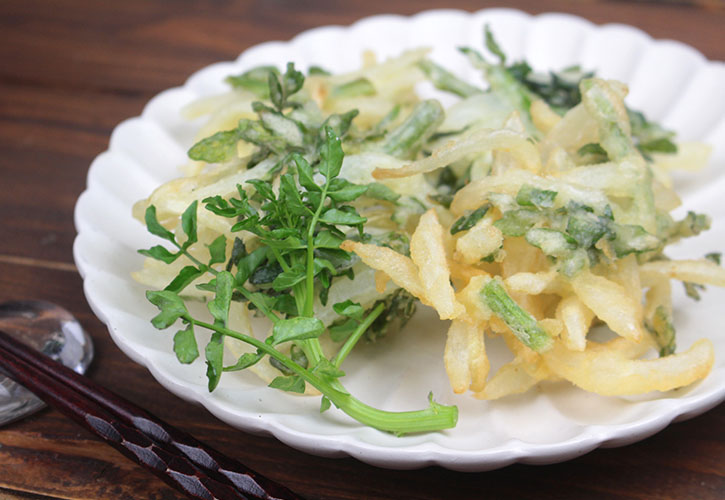 クレソンかきあげ